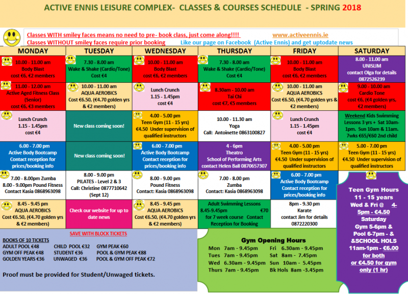 new timetable