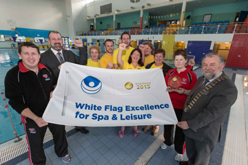 Pictured are from left John Carey, Gym Manager, Tim Forde, General Manager, Elaine Ensko,Eoin Gleeson,Bernard O’Brien, Patricia Butler,Eoghan Staunton, Jackie Coote,Hazel Walsh and John Crowe (Cathaoirleach of Clare County Council). Photograph by Eamon Ward