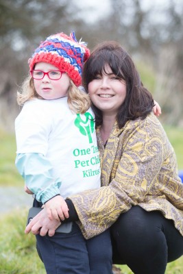 **NO REPRO FEE** Ella Meehan and her Mother Judith Ryan at the "One Tree per Child" initiative at Active Kilrush Sports Project. Kilrush Tidy Towns, in partnership with local schools and Clare County Council, have embarked on an initiative to ensure every child will plant a tree of their own As part of National Tree Week. Photograph by Eamon Ward