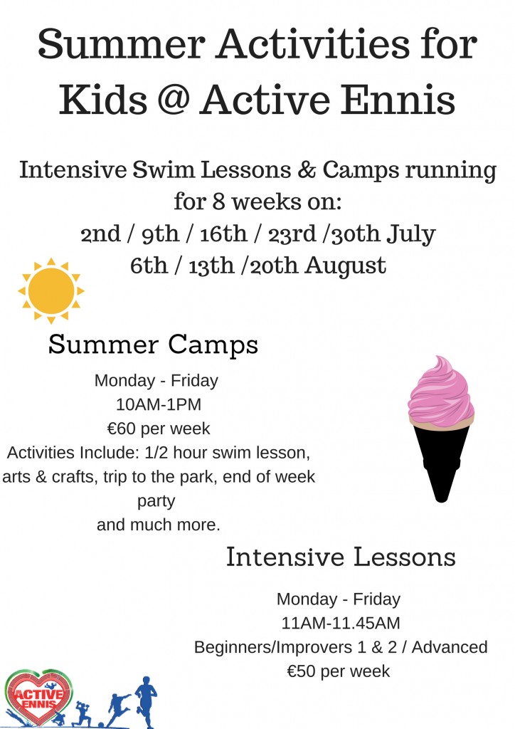 Summer Activities for kids @ Active Ennis